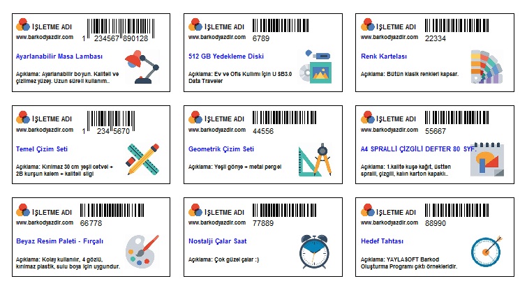 ejemplos de etiquetas fáciles de cargar la lista de códigos de barras de stock desde Excel